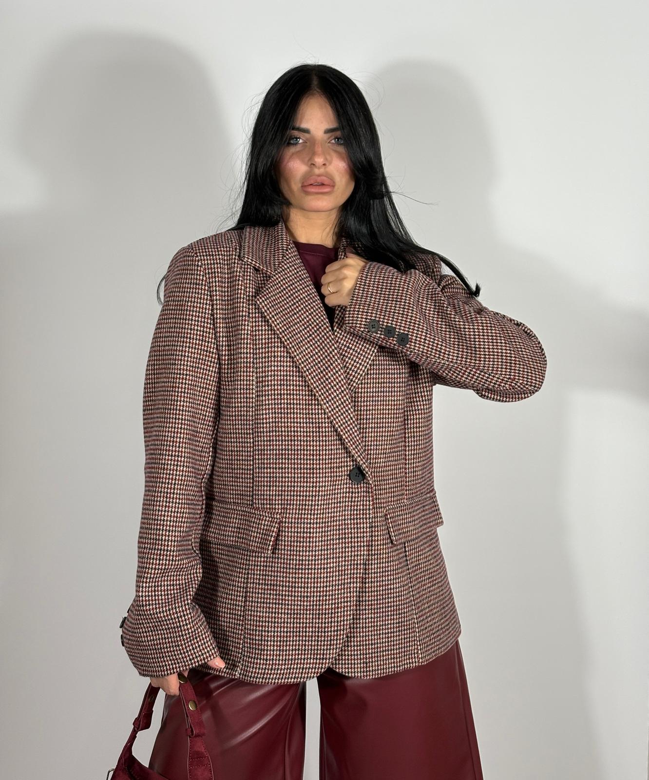 Giacca a quadri Iris