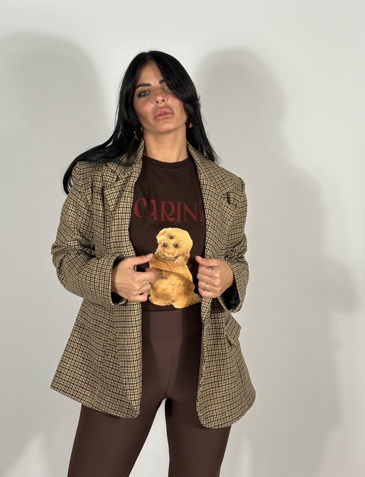 Giacca a quadri Iris