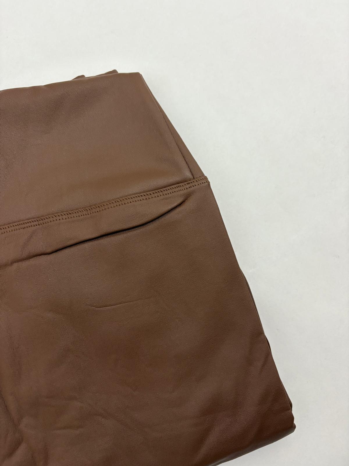 Leggings in eco-pelle