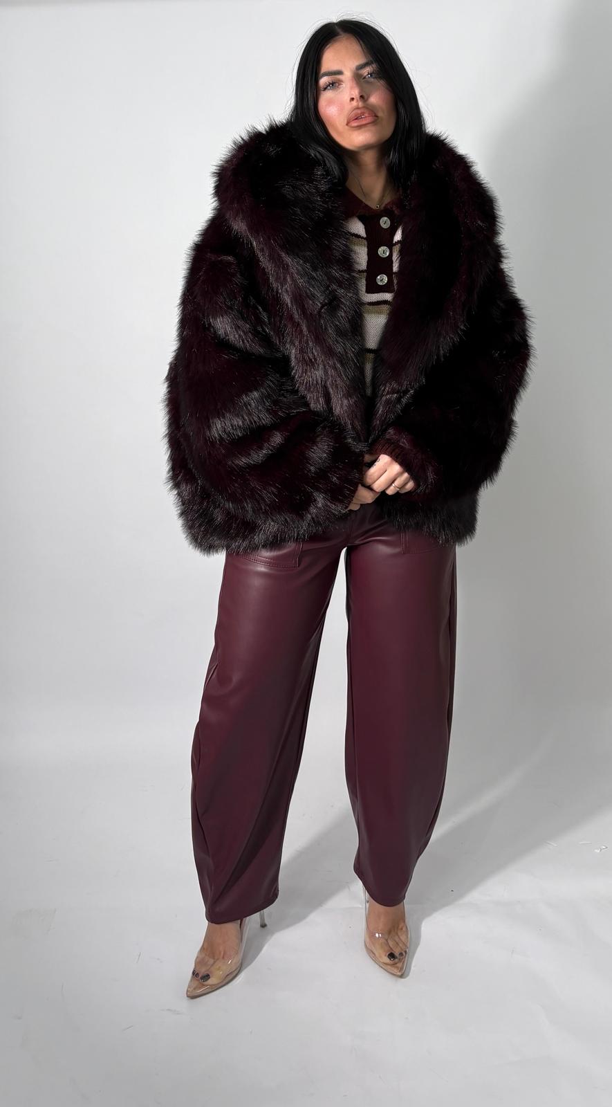 Pantalone Balloon in eco-pelle Robyn