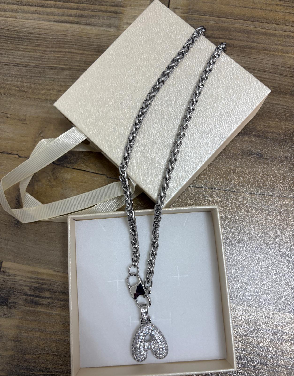 Collana Diamond con lettera