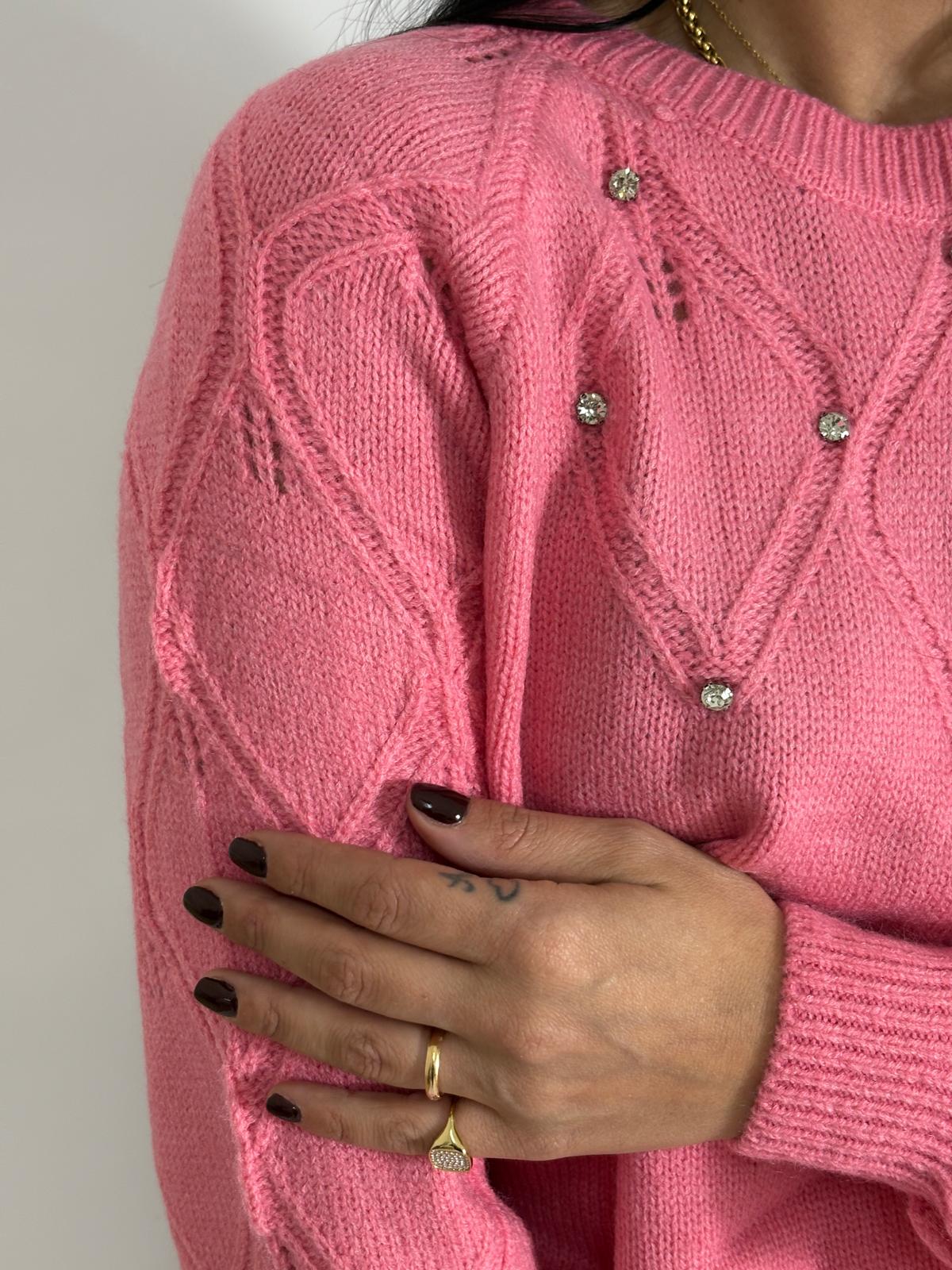 Maglioncino con strass Delya