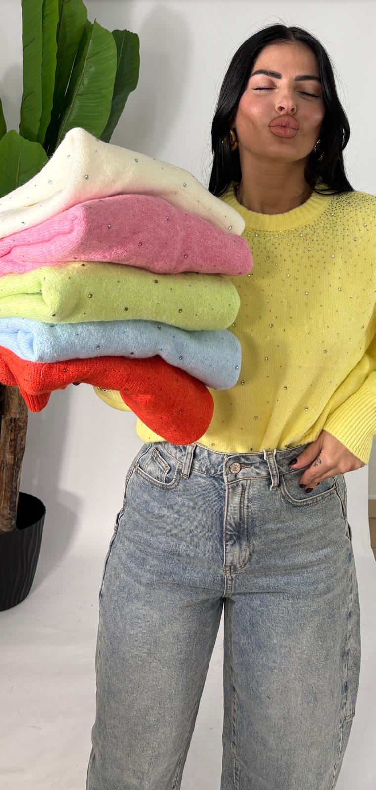 Maglioncino Colour Strass