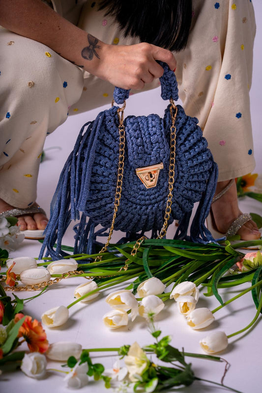 Borsa in denim Rihanna