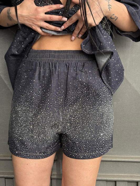 Coordinato Sissy in denim scuro