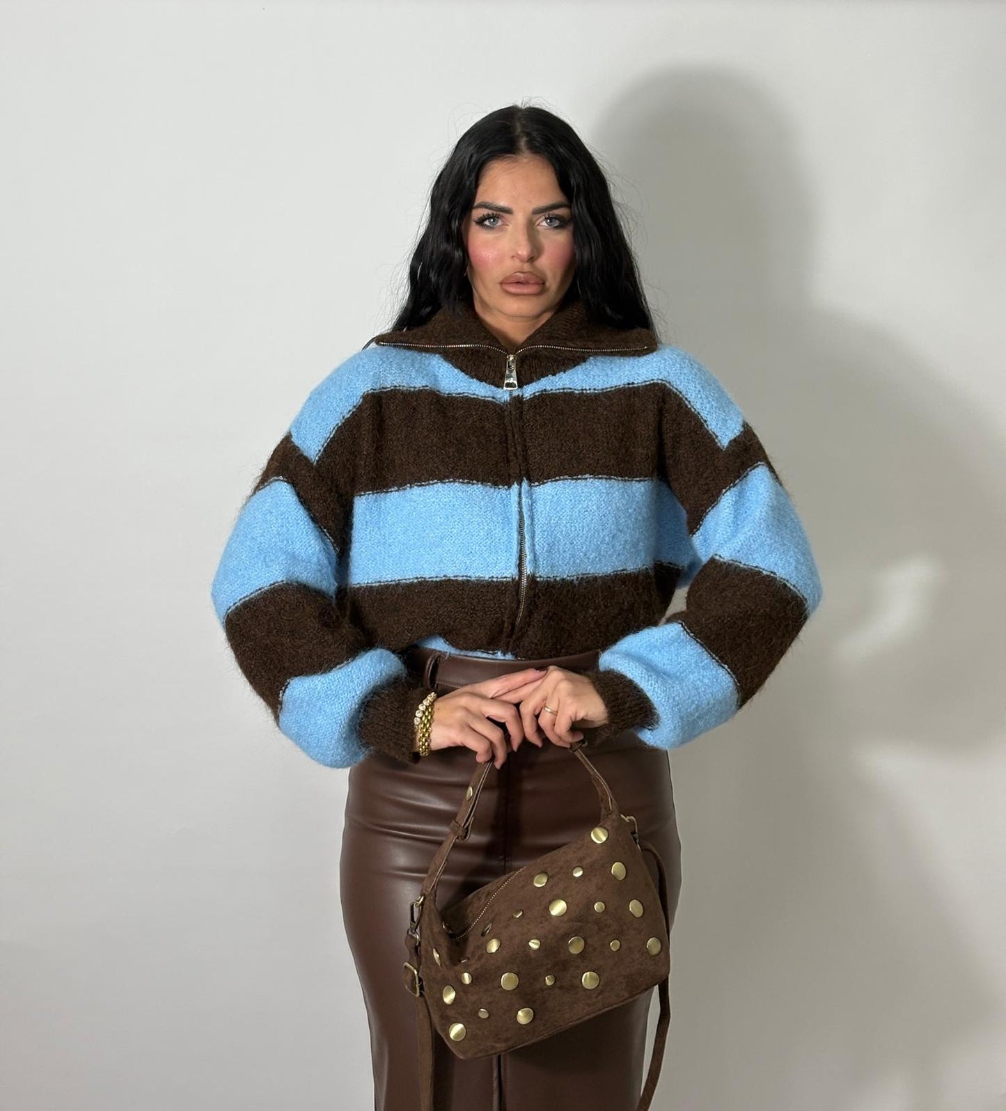 Maglione con zip Tanya