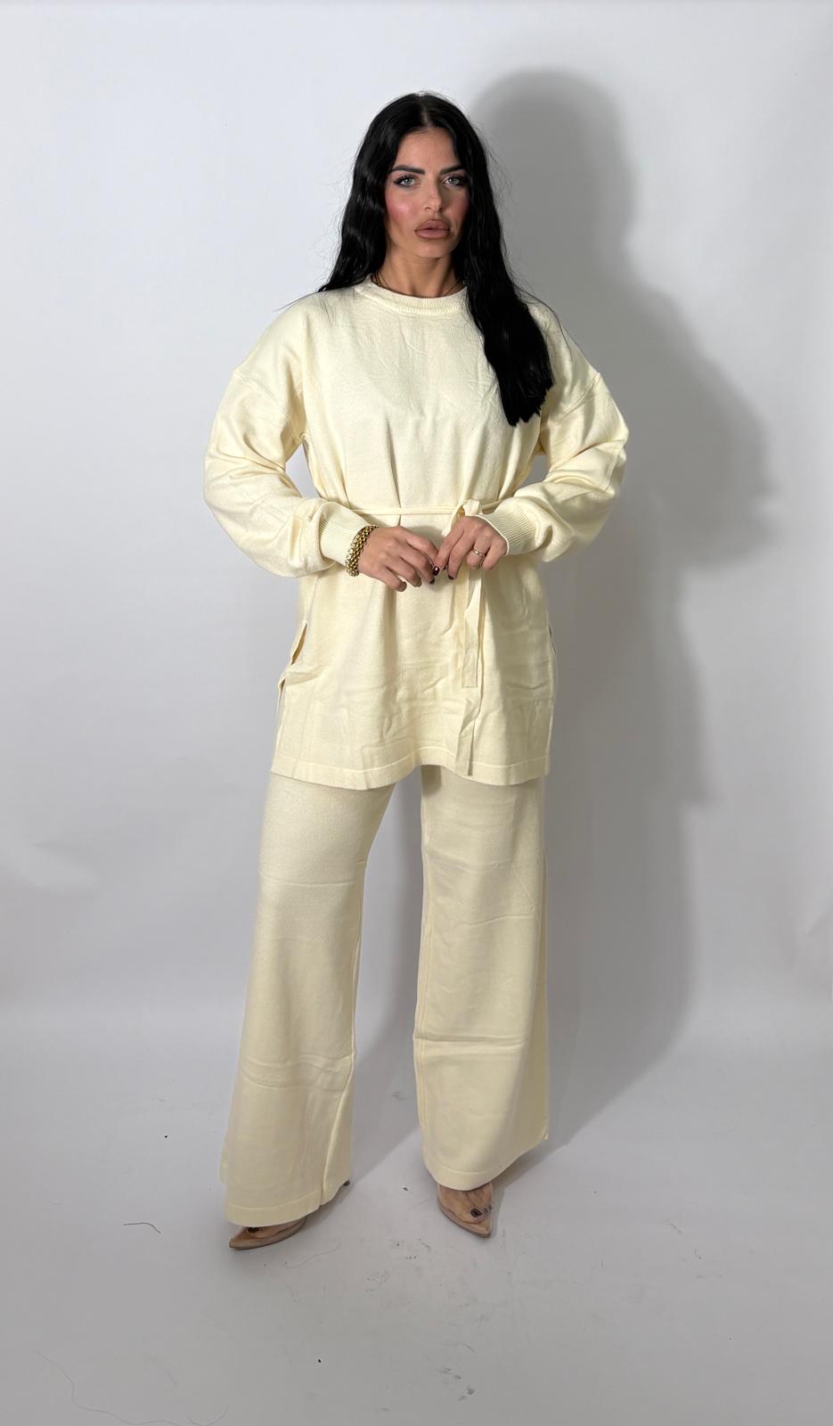 Coordinato in lana rasata Cinzia