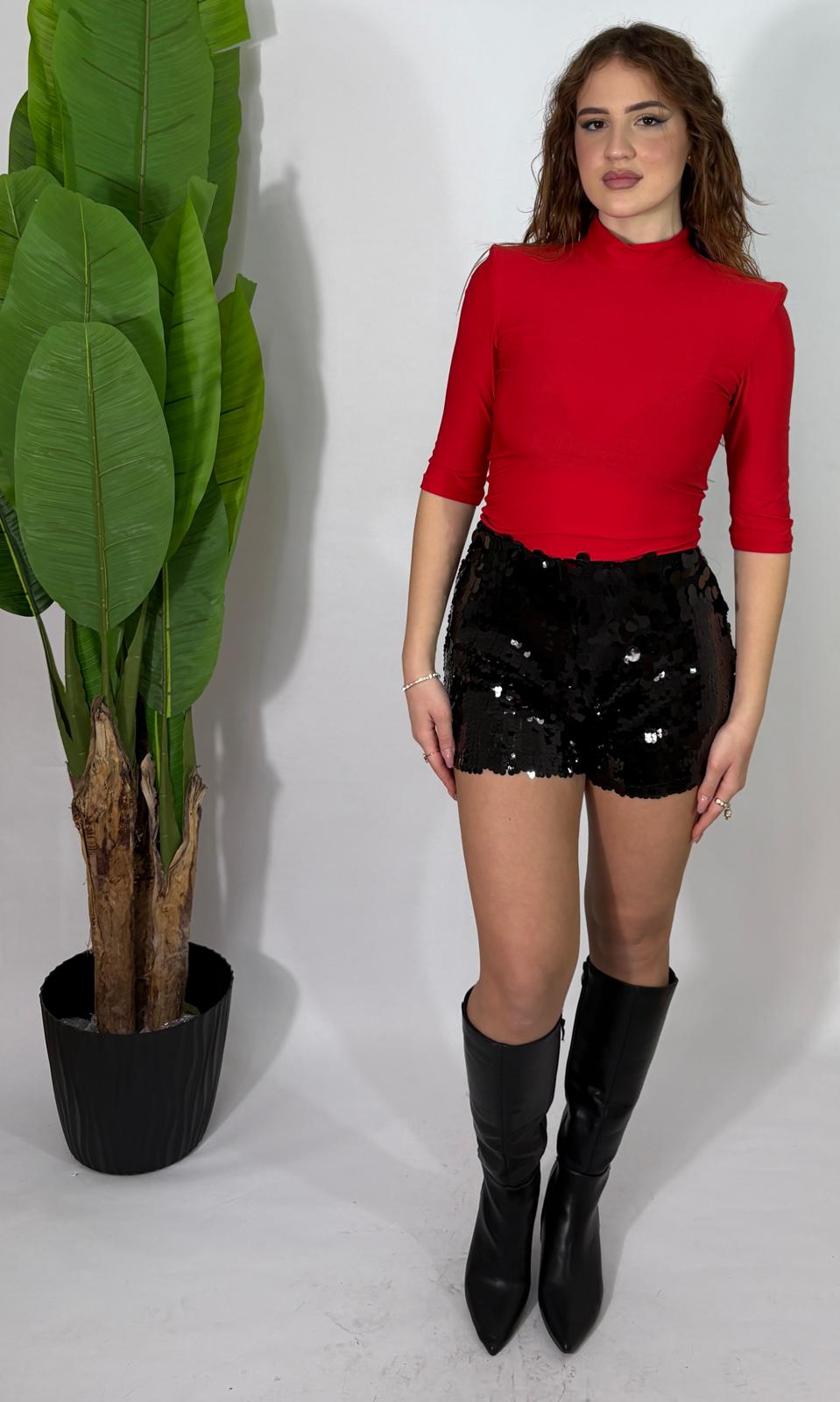 Pantaloncino in paillettes Ivy