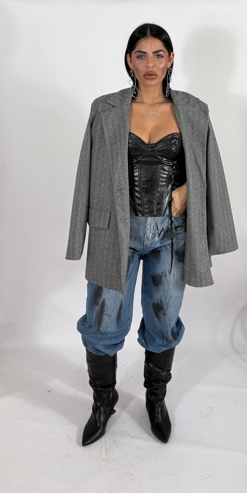 Corsetto in eco-pelle Ibiza