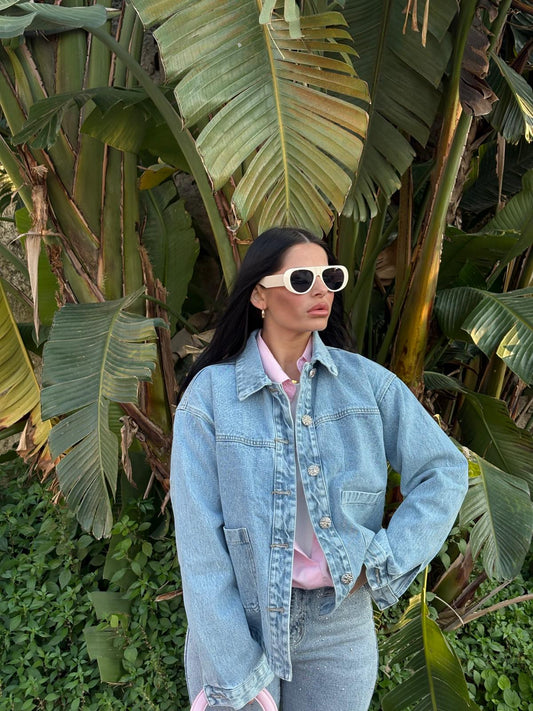 Camicia Flora in denim