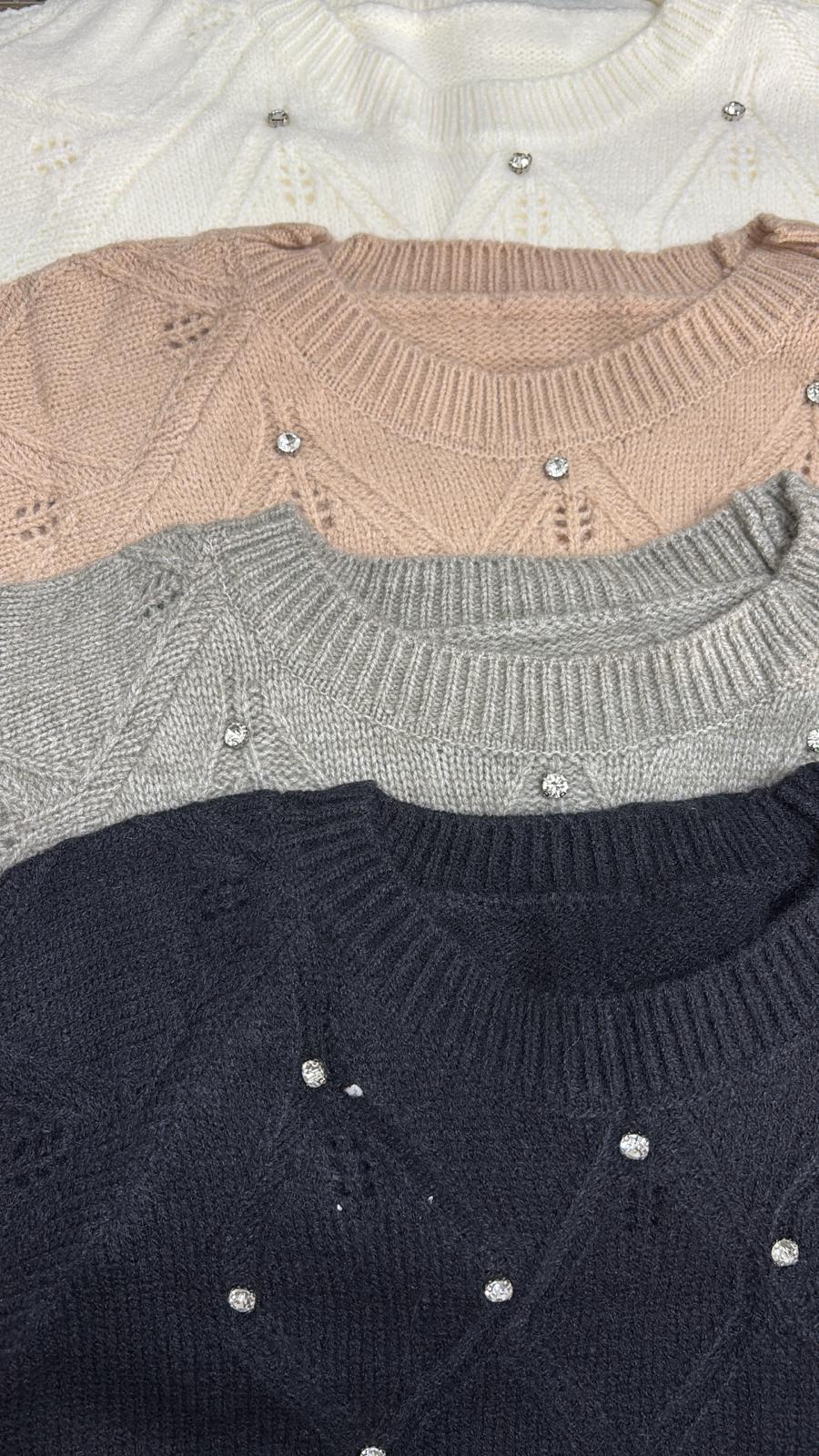 Maglioncino con strass Delya