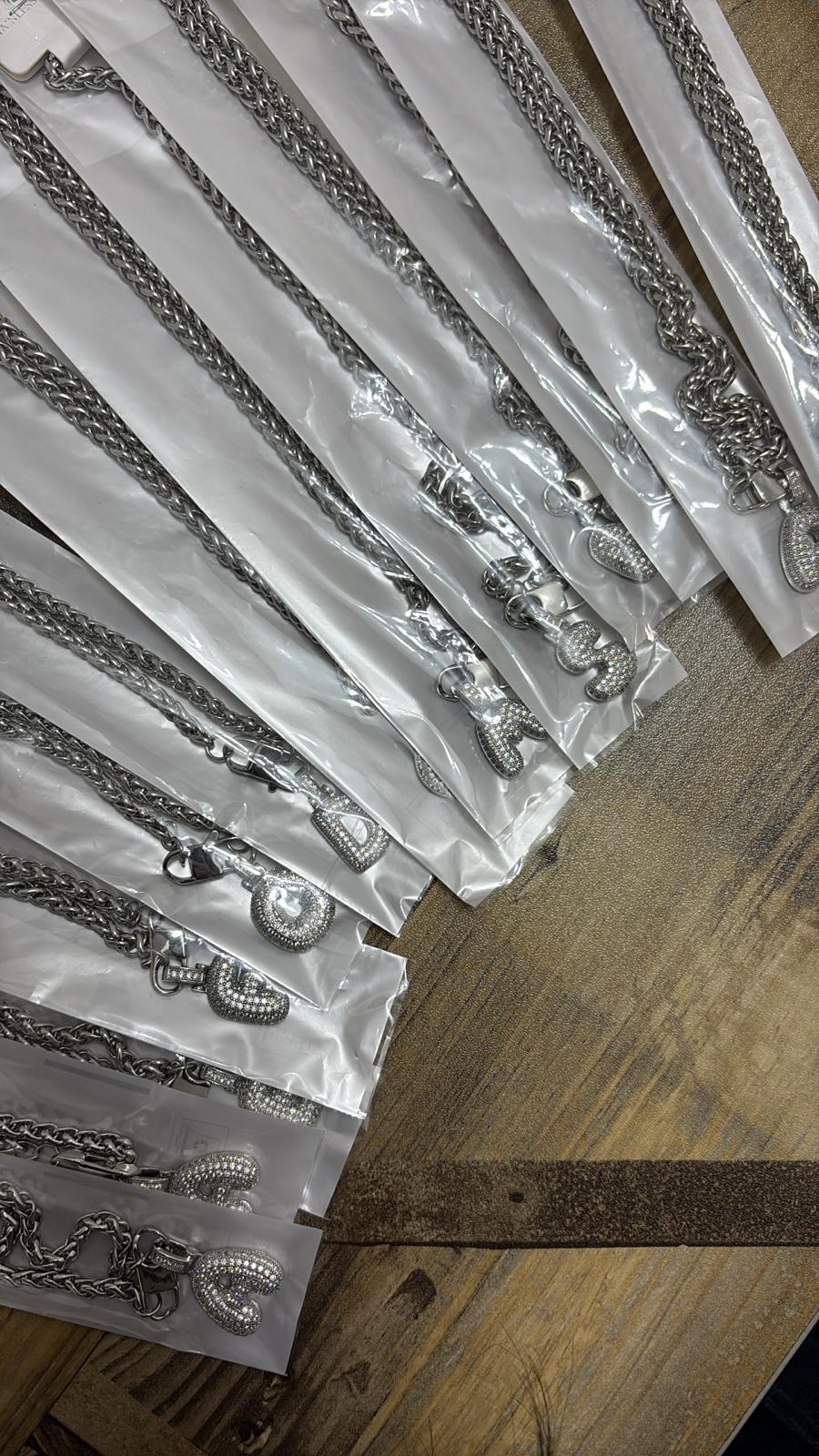 Collana Diamond con lettera