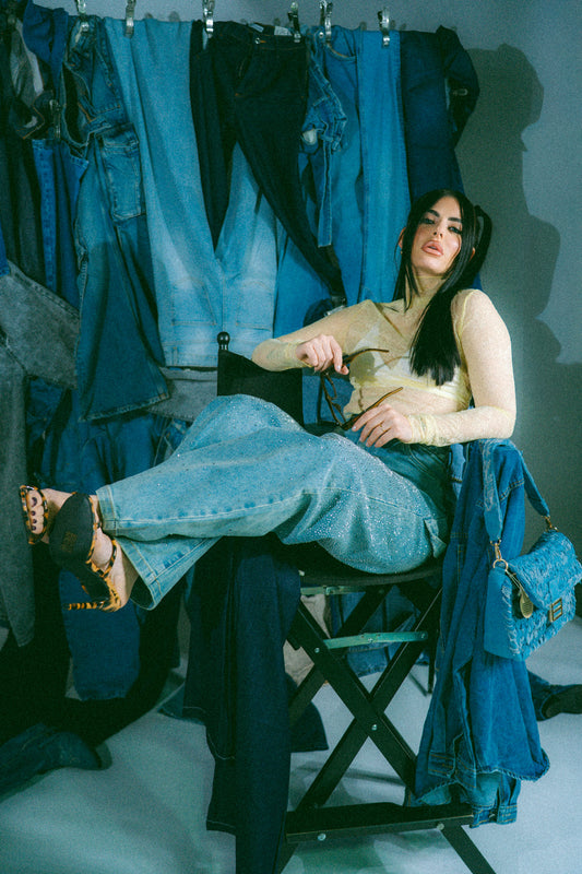 Jeans balloon Royal