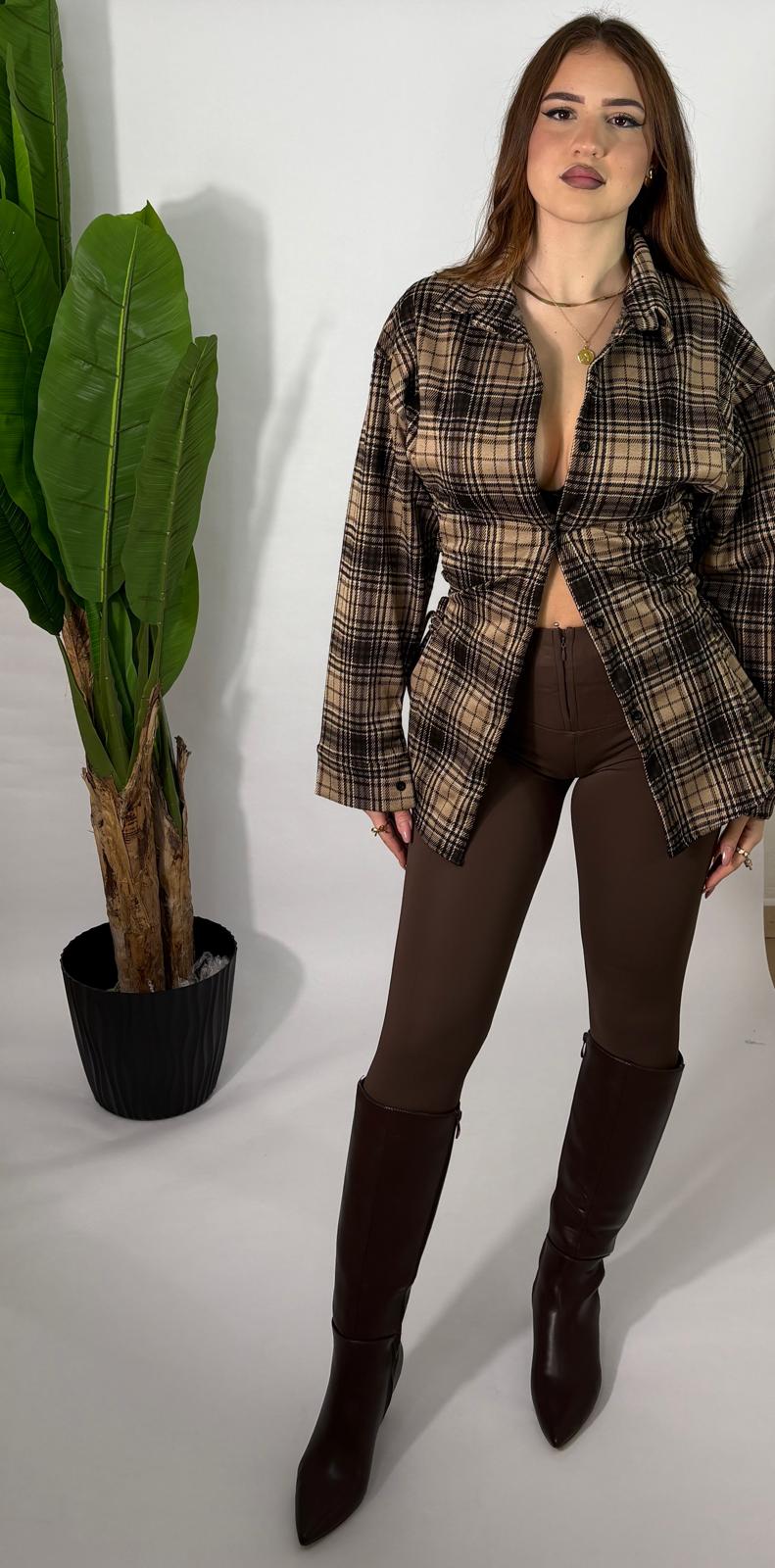 Leggings modellanti con zip