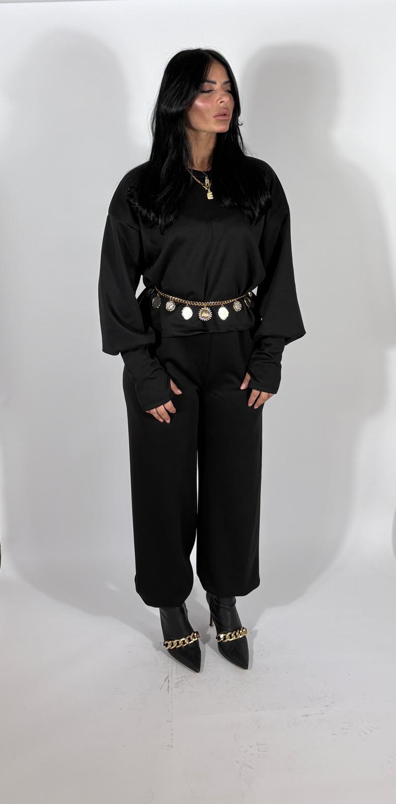 Coordinato tuta Enea Nero