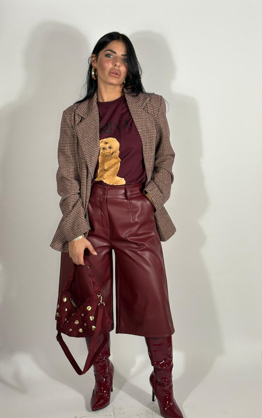 Bermuda in eco-pelle Lisa