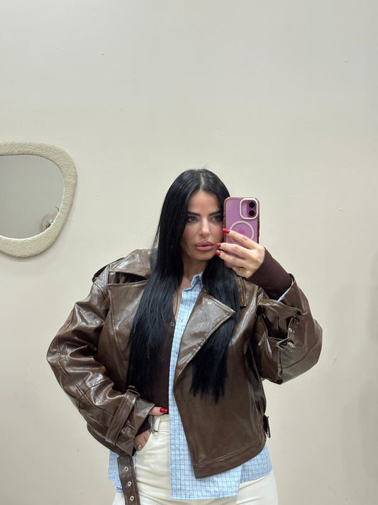 giubbino in eco-pelle Fara