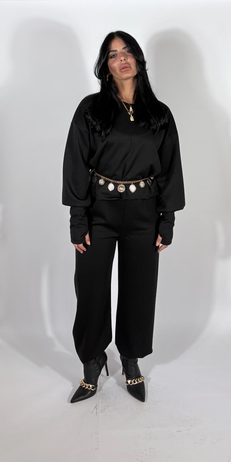 Coordinato tuta Enea Nero