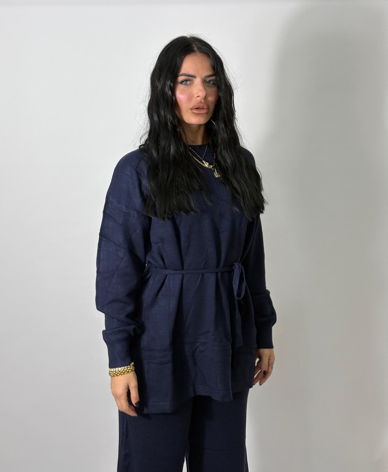 Coordinato in lana rasata Cinzia