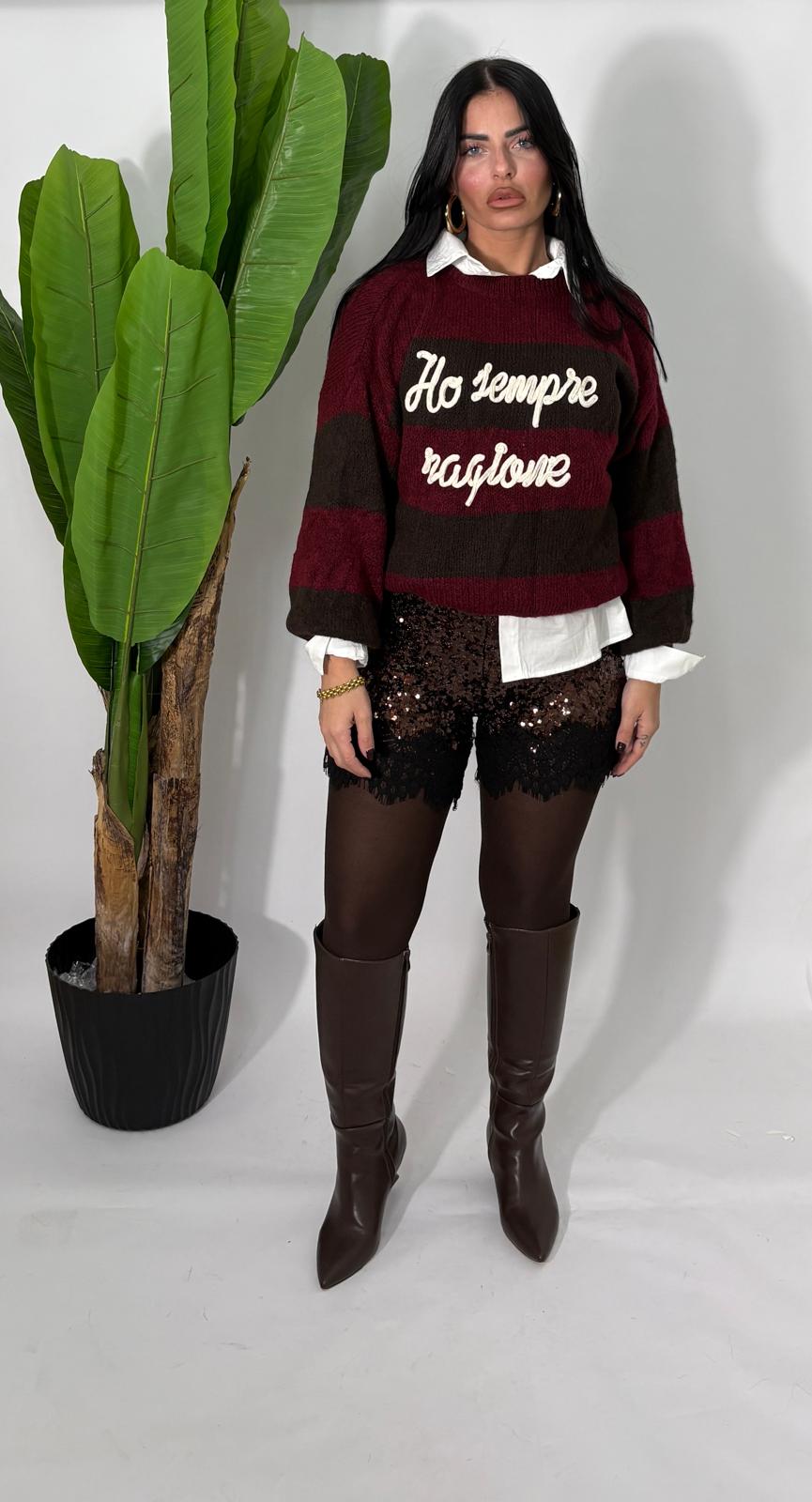 Pantaloncino paillettes Cloè