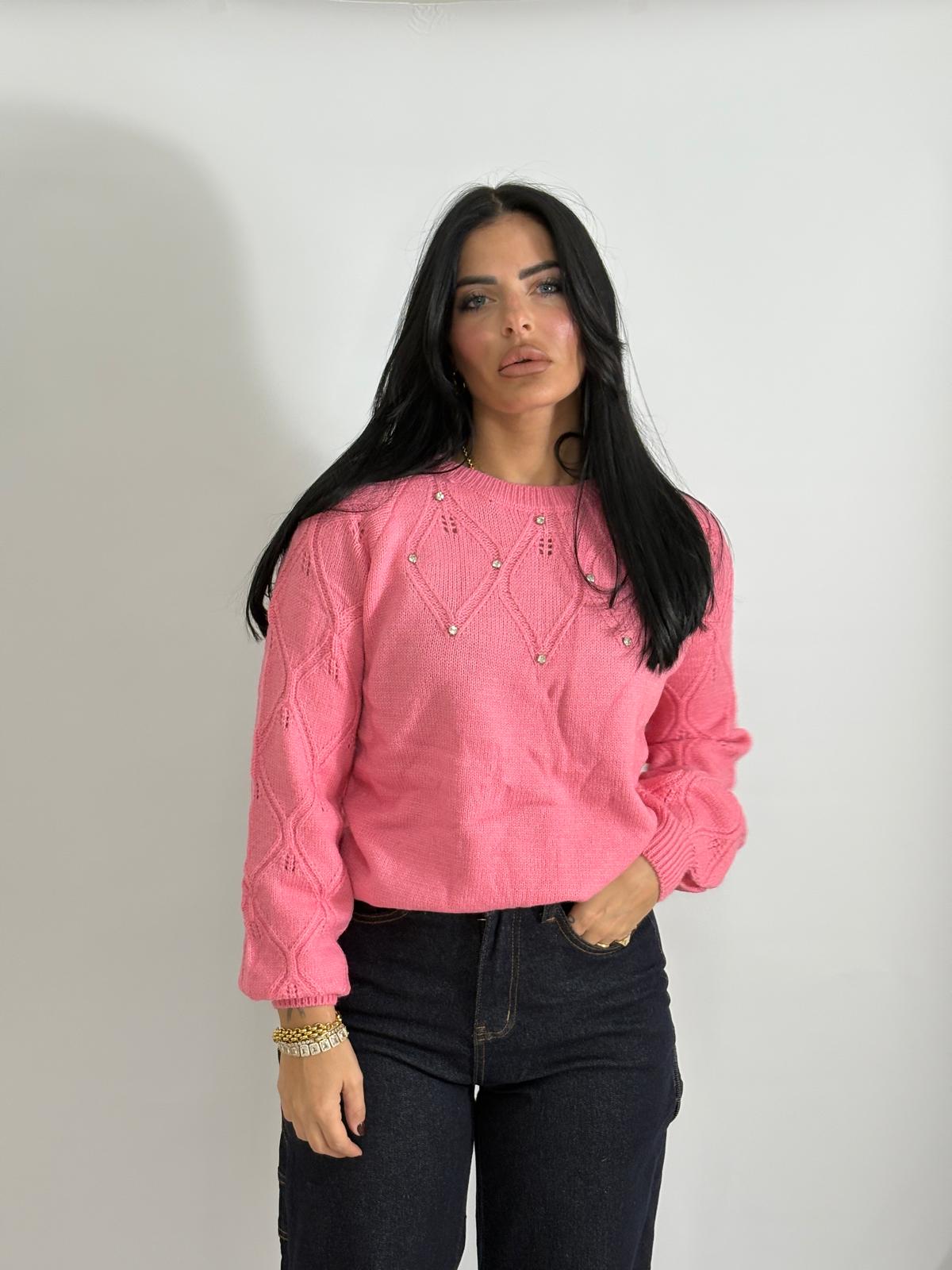 Maglioncino con strass Delya